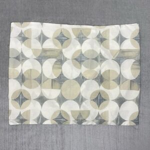 West Elm Pillowcase 20x26 100% Organic Cotton Eclipse Pattern Luxury Minimalist